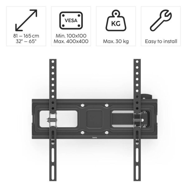TV wall mount, swivel, tilt, tele., 165 cm (65"), OLED up to 30 kg - Image 5