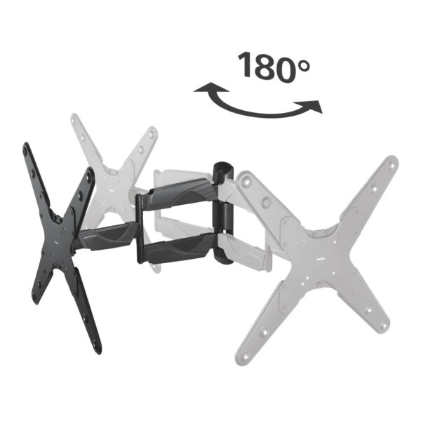 FULLMOTION TV Wall Bracket, 3 Stars, 400x400, 165cm (65"), 2 arms, black - Image 5