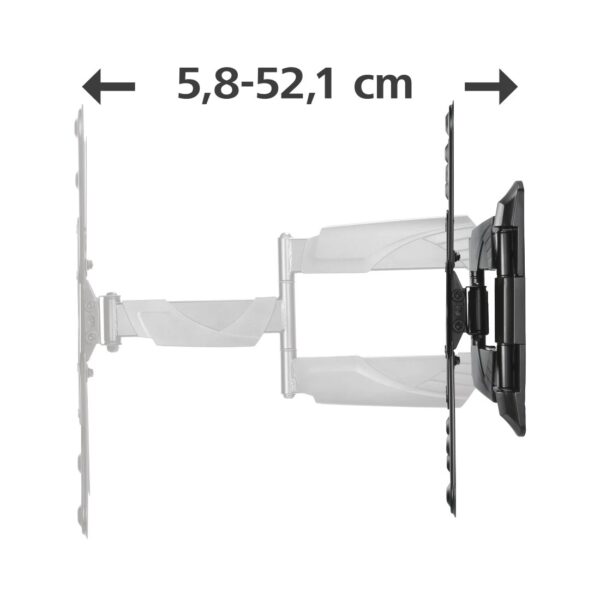 FULLMOTION TV Wall Bracket, 3 Stars, 400x400, 165cm (65"), 2 arms, black - Image 7
