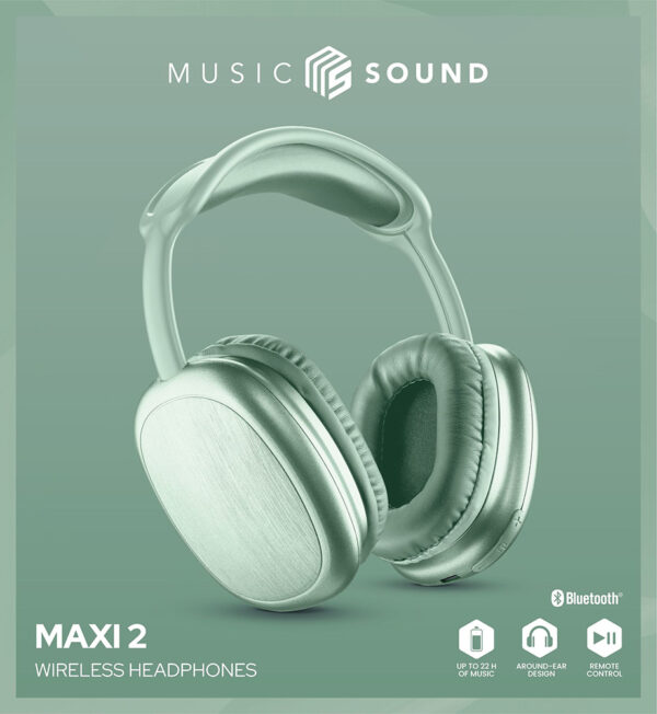 Bluetooth Headphones MS Maxi2 Green - Image 3