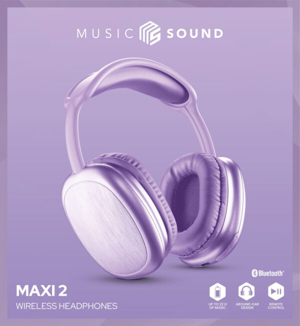 Bluetooth Headphones MS Maxi2 Purple - Image 3