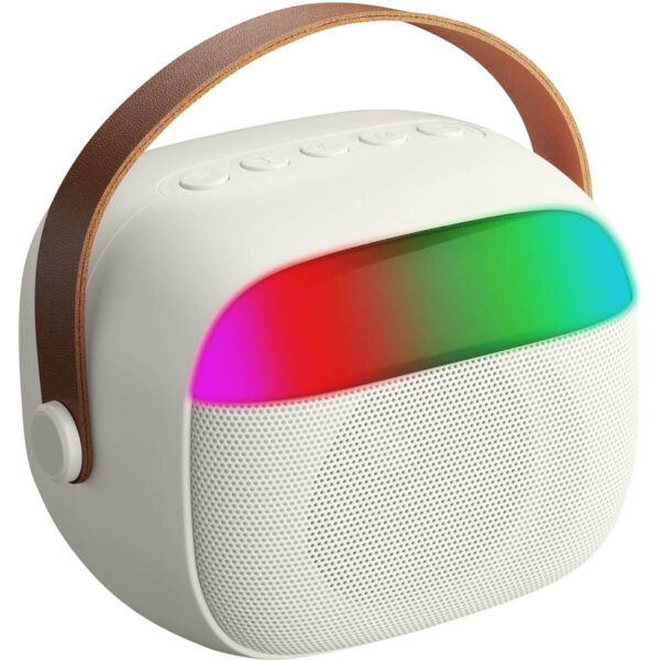 Bluetooth Karaoke Mini speaker, White - Image 2