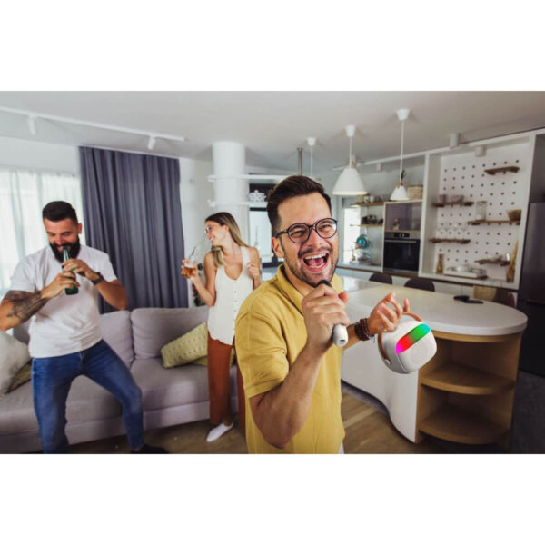 Bluetooth Karaoke Mini speaker, White - Image 6
