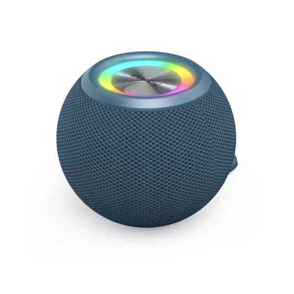 "Ball Shape Speaker" Bluetooth® Loudspeaker, 5 Light Modes, 5W, blue - Image 4