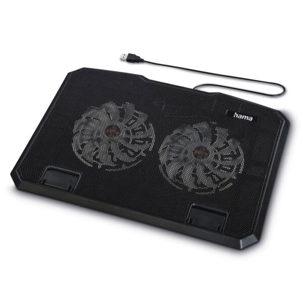 "Black Metal" Laptop Cooler, Tilting, Quiet, 2 Fans, 40 cm (15.6"), black - Image 2