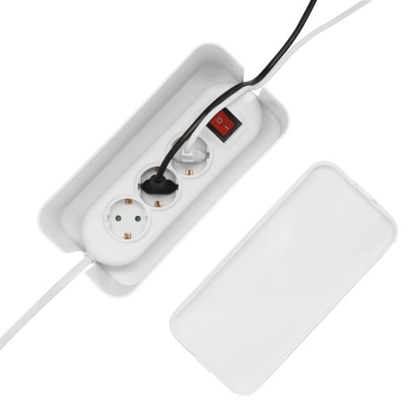 "Mini" Cable Box, For Power Strip, 23.5 x 11.5 x 12, white - Image 8