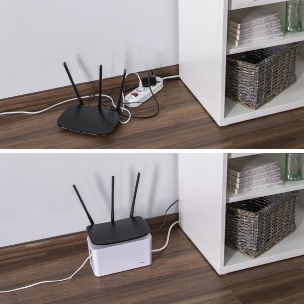 "Mini" Cable Box, For Power Strip, 23.5 x 11.5 x 12, white - Image 17
