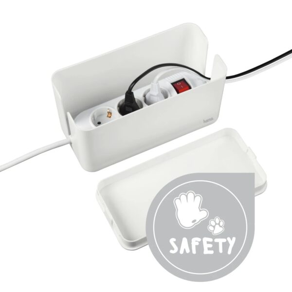 "Mini" Cable Box, For Power Strip, 23.5 x 11.5 x 12, white - Image 5