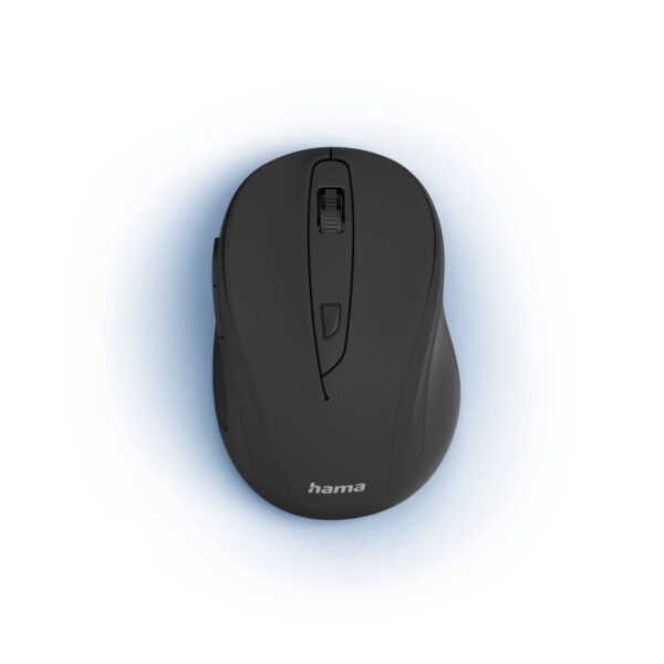 "MW-400 V2" Optical 6-Button Wireless Mouse, Ergonomic, USB Rec., black - Image 2