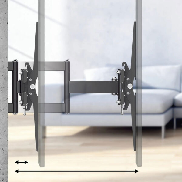 TV Wall Bracket, Swivel, Tilt, Pull-out, 213 cm (84") up to 50 kg - Image 5