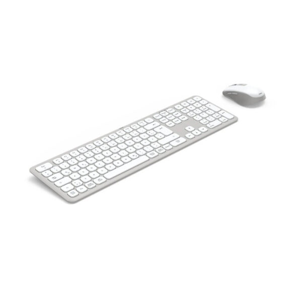"WKM-550" Wireless Keyboard / Mouse, white, QWERTY GULF - Image 5