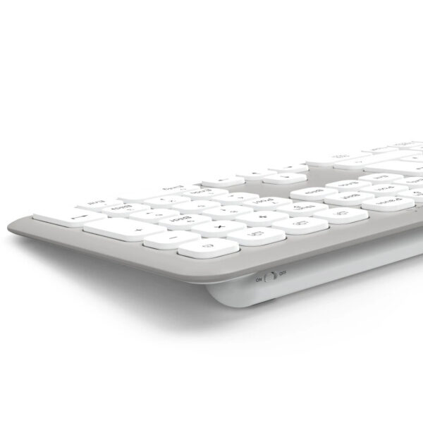"WKM-550" Wireless Keyboard / Mouse, white, QWERTY GULF - Image 7