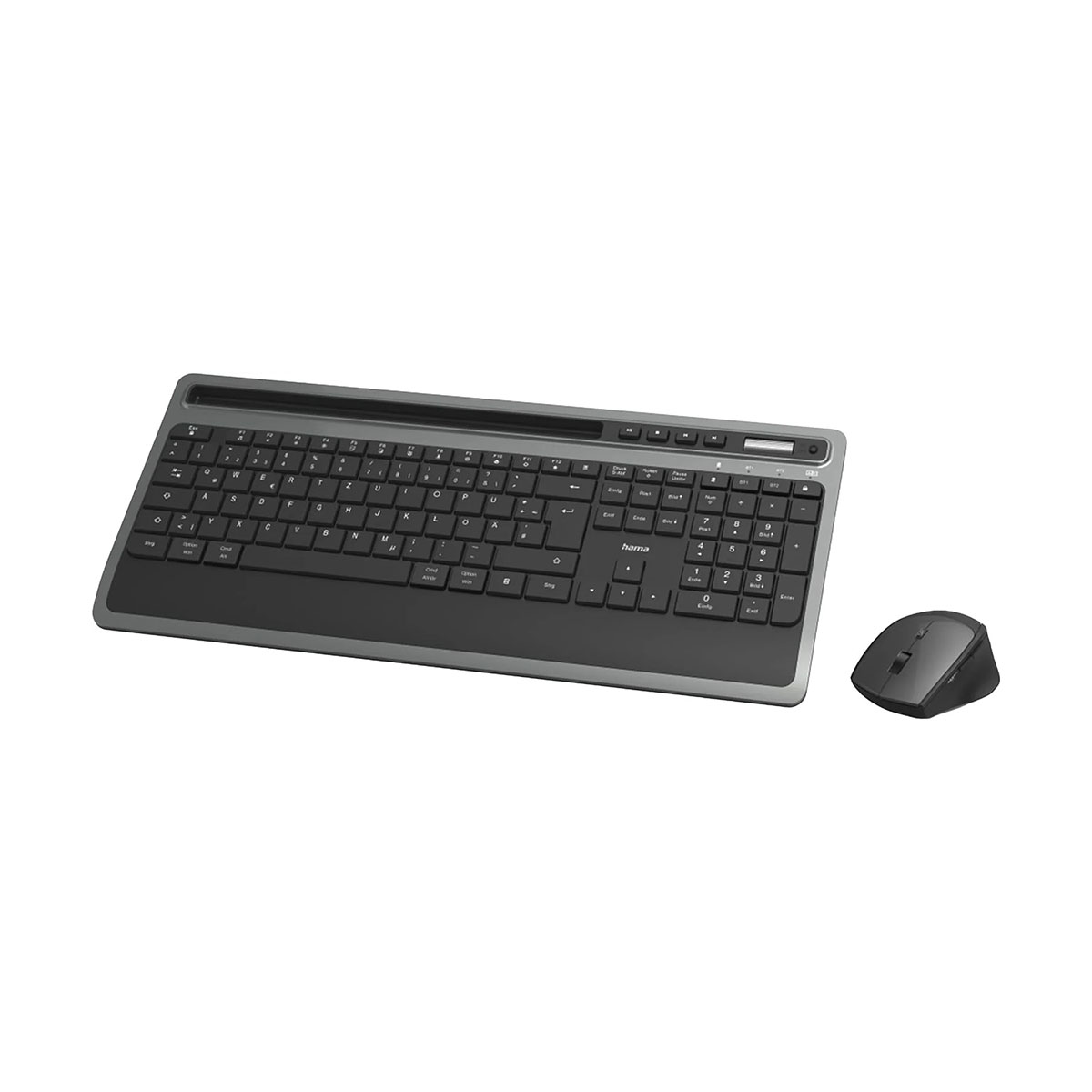 "KMW-600" Wireless Keyboard / Mouse Set, Anthracite / Black